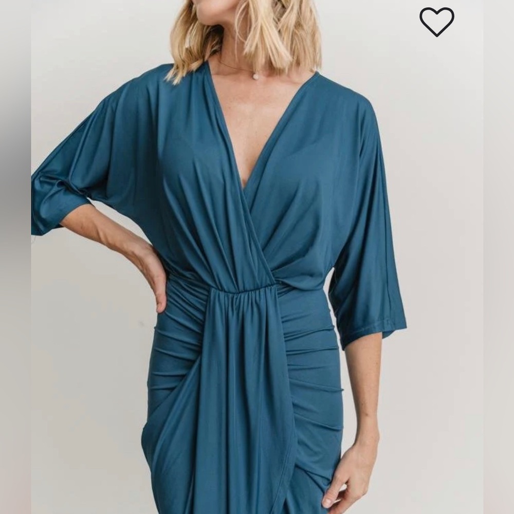 Baltic Born Mimi dress in topaz, size L